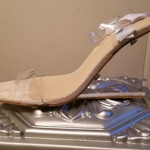CLEAR 2 PART WEDGES NUDE-7